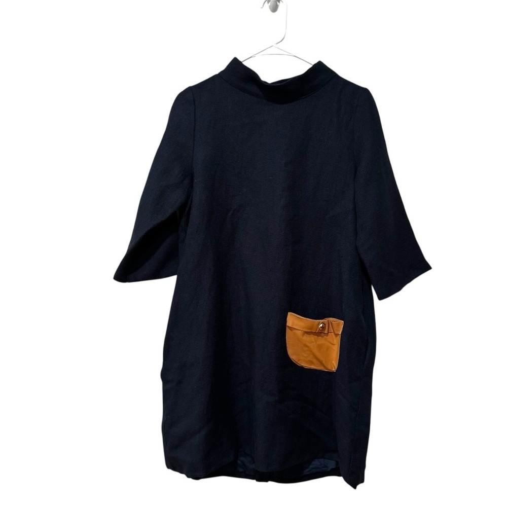 Lauren moffatt linen/ wool blend dress 8